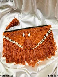 Designer Jute Cotton Weaving Pouch