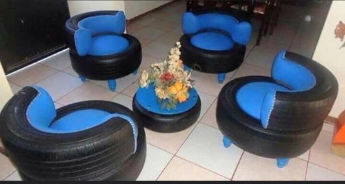 4 Tyre Seater With  Tyre Table