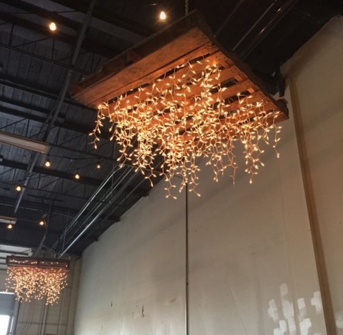Hanging Pallet Lights