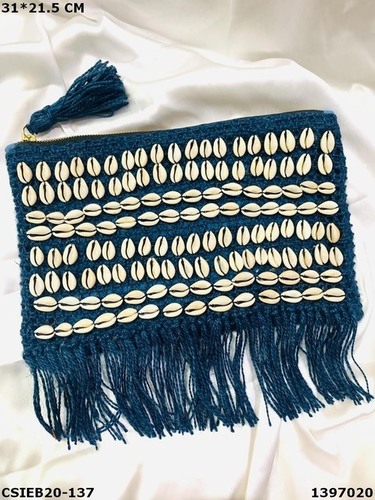 Stylish Handloom Jute Cotton Weaving Pouch Bag