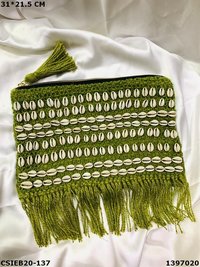 Stylish Handloom Jute Cotton Weaving Pouch Bag