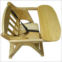 Polished Wooden Baby Chair