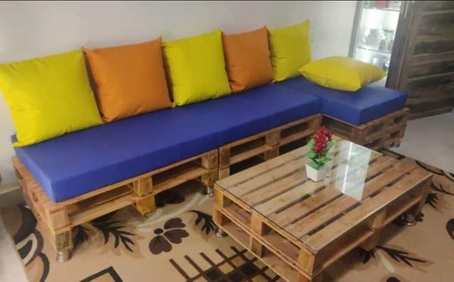 Pallet 4 Seater With Corner & Table Sofa Set