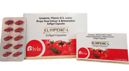 Lycopene, Vitamin B12, Lutein, Grape Seed Extract & Betacarotene Softgel Capsule