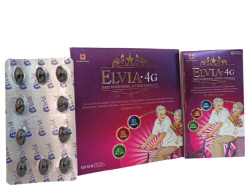 Omega 3 Fatty Aacids, Green Tea Extract, Ginkgo Biloba, Ginseng, Grape Seed Extract,  Antioxidents,  Vitamins, Minerals, Trace Elements & Lactic Acid Bacillus Softgel Capsules