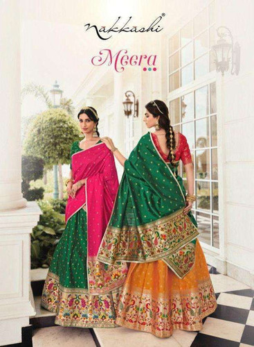 Nakkashi Meera 4270-4278 Series Banarasi Silk Lehenga Choli Catalog