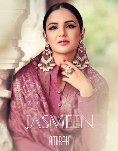 Amirah Jasmeen Tasar Satin Heavy Hand Work Suits Catalog