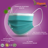 Green 3Ply Surgical Mask Certified By FDA CE WHO-GMP and ISO