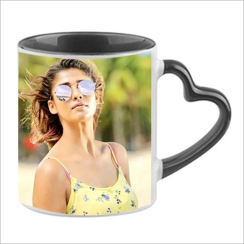 Personalized Heart Handle Coffee Mug