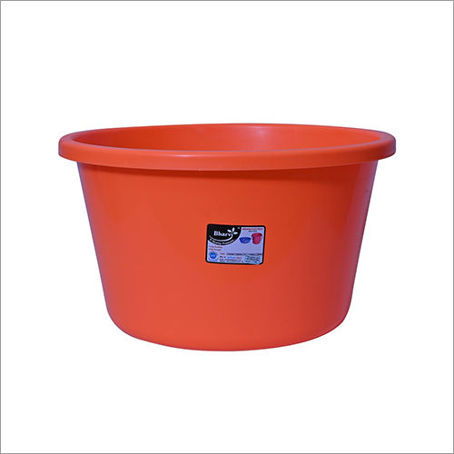 Orange 60 Litre Plastic Wash Tub