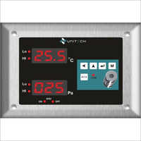 Cleanroom Temperature And Room Pressure Monitor - Color: Silver