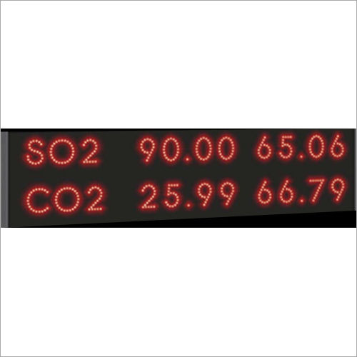 Pollution Parameter Display Scrolling Board