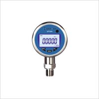 Digital Pressure Gauge - Stainless Steel, 2.5 Inch Dial Size, Silver Color | 1000 hrs Battery Life, BSP Connection, -1 to 1000 BAR Pressure Range