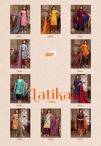 SC Latika 1st Edition Cotton Printed Suits Catalog