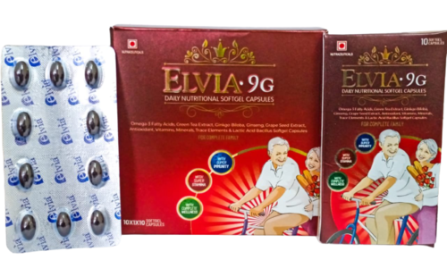 Grape Seed Extract, GarlicPowder, Guggul, Ginger Root Extract, Green Coffee Bean, Glycyrriha Glabra Extract, Lycopene, Multivitamin & Minerals Softgel Capsules By ELVIA CARE PVT. LTD.