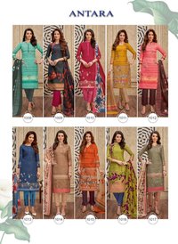 Ganesha Antara Printed Cotton Dress Material Catalog