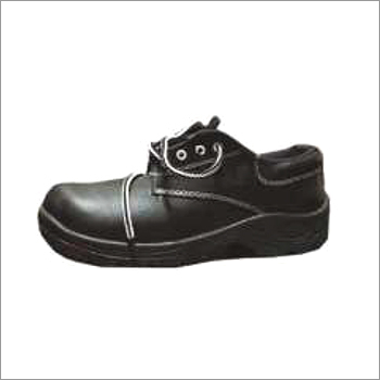 Black Leather Safety Shoes