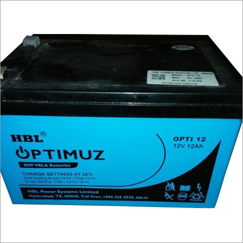 12 Ah Hbl Optimuz Smf Vrla Battery Capacity: 12v 12ah at Best Price in Navi  Mumbai