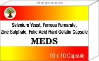 Selenium Yeast, Ferrous Fumarate, Zinc Sulphate, Folic Acid Hard Gelatin Capsule