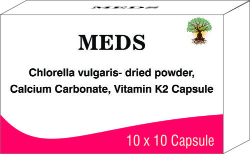 Chlorella vulgaris-dried powder, Calcium Carbonate, Vitamin K2 Capsule