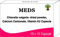 Chlorella vulgaris-dried powder, Calcium Carbonate, Vitamin K2 Capsule