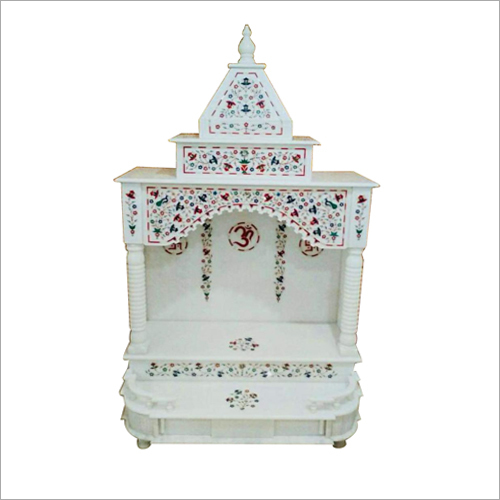 Mother Of Pearl Inlay Work White Marble Temple