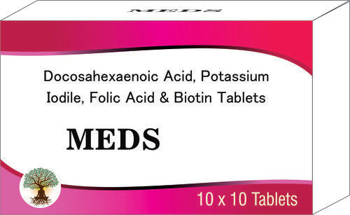 Docosahexaemoic Acid, Pottasium Iodide, Folic Acid & Biotin Tablets