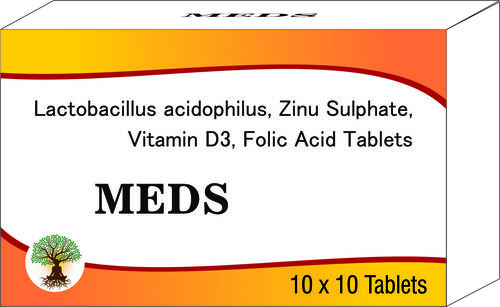 Lactobacillus acidophilus, Zinc Sulphate, Vitamin D3, Folic Acid Tablets