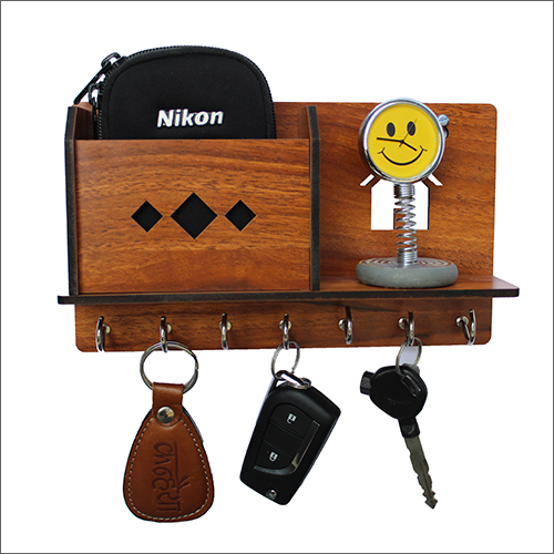 Single Pocket Wooden Key Holder