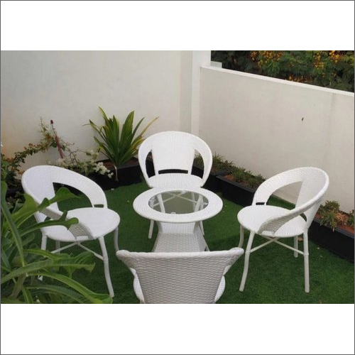 White Wicker Garden Chair