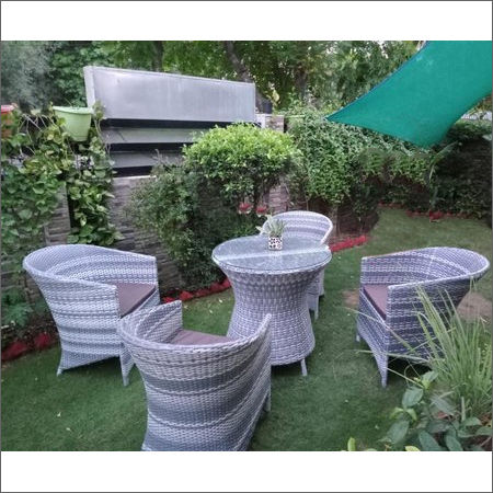 Durable Outdoor White Wicker Garden Chair