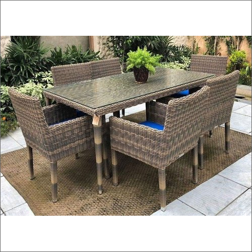 Wicker Garden Chair Set With Table