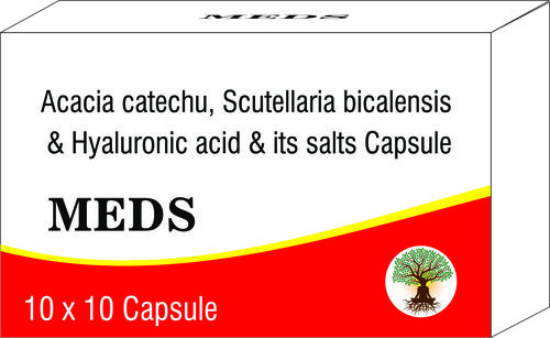 Acacia catechu, Scutellaria bicalensis & Hyaluronic acid & its salts Capsules