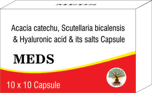 Acacia catechu, Scutellaria bicalensis & Hyaluronic acid & its salts Capsules