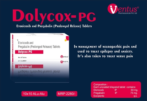 ETORICOXIB IP 60MG+PREGABALIN IP 75MG