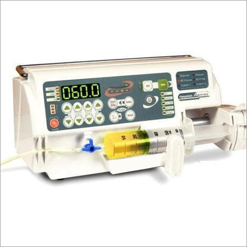 Syringe Infusion Pump - Plastic, 10 x 15 x 20 cm Dimensions, 10-60 ml Syringe Capacity, 110 V High Pressure | Electric Driven, Digital Display, 1 Year Warranty, 10-20 Kg Weight