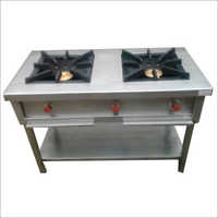 Two Burner Range - Metallic Build | Manual Operation, Compact Design For Efficient Cooking