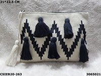 Designer Dari Cotton Handloom Pouch Bag