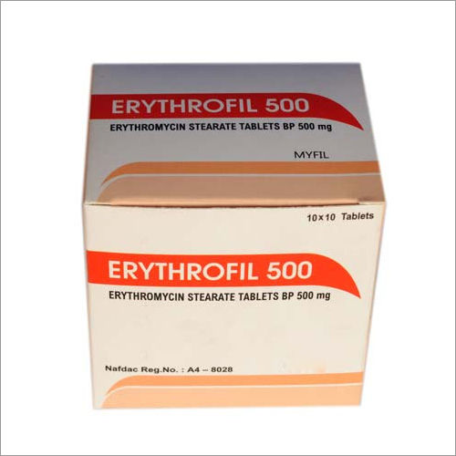 500 Mg Erythromycin Stearate Tablets Bp General Medicines