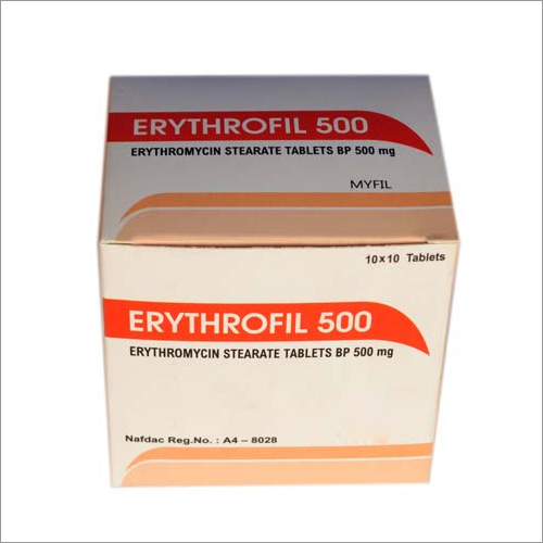 500 MG Erythromycin Stearate Tablets BP