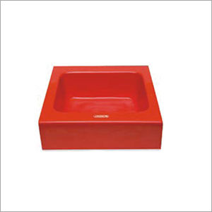 24X18X24Inch Signal Red Panel Quartz Sinks Installation Type: Deck Mounted