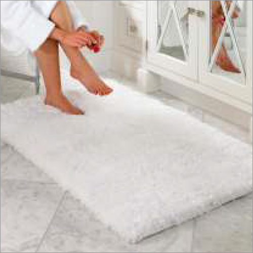 White Microfiber Bath Mats