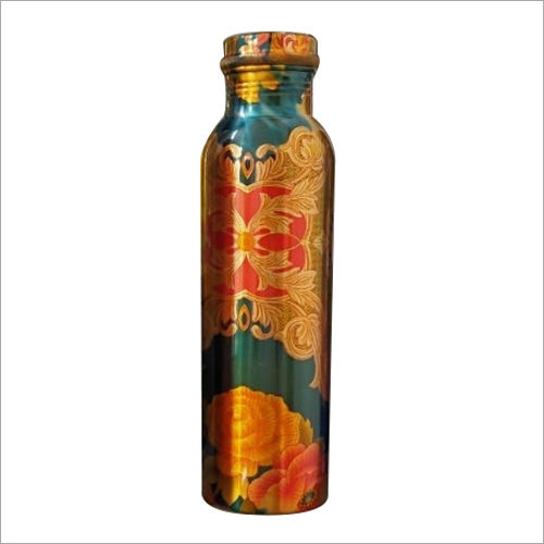 Designer Print Copper Water Bottles