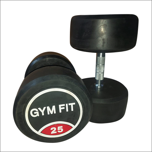 25 Kg Rubber Coated Dumbbell