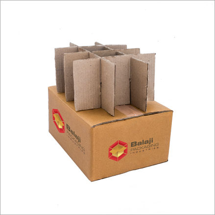 Brown Corrugated Box With Interlock - Finish: Printed