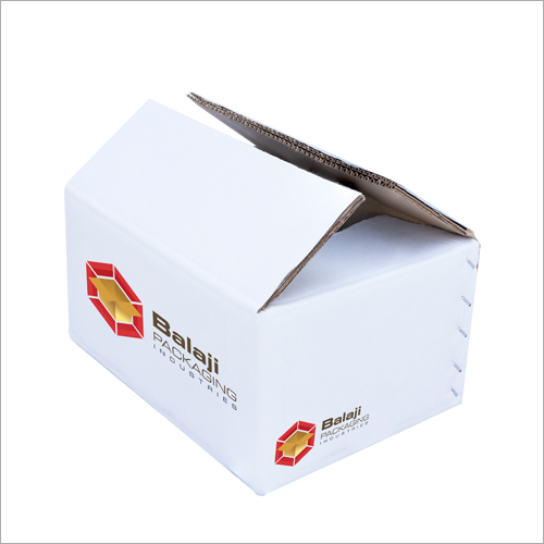 White corrugated packaging Box