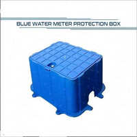 Water Meter Box - Plastic, 300x200x100mm, Blue | Weatherproof, Lockable, Durable Design, Protects Meter, Rectangular And Round Shapes