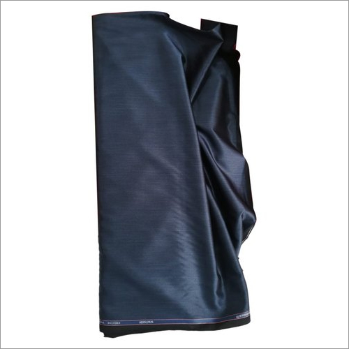 Soft Navy Blue Cotton Blend Fabric