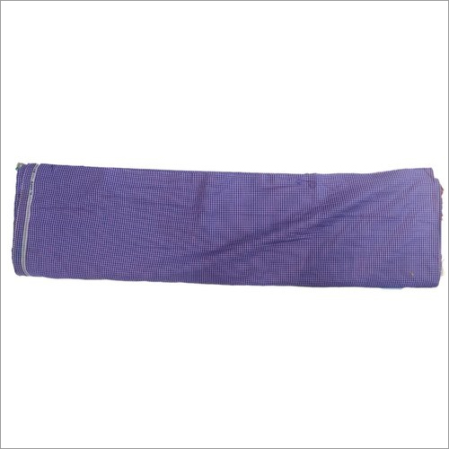 Purple Check Cotton Fabric