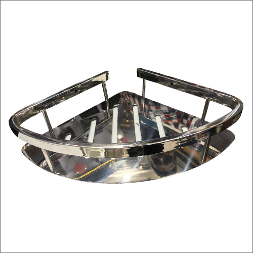 SS Bathroom Corner Shelf